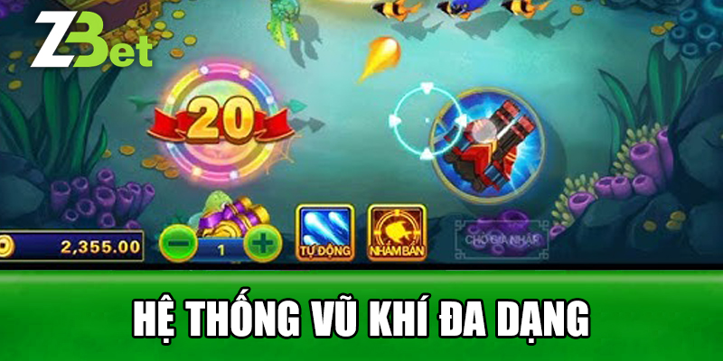 hệ thống vũ khí đa dạng