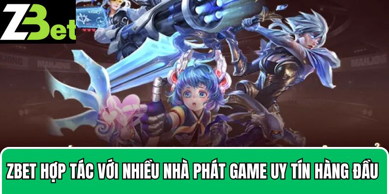 Zbet hợp tác với nhiều nhà phát game uy tín hàng đầu 